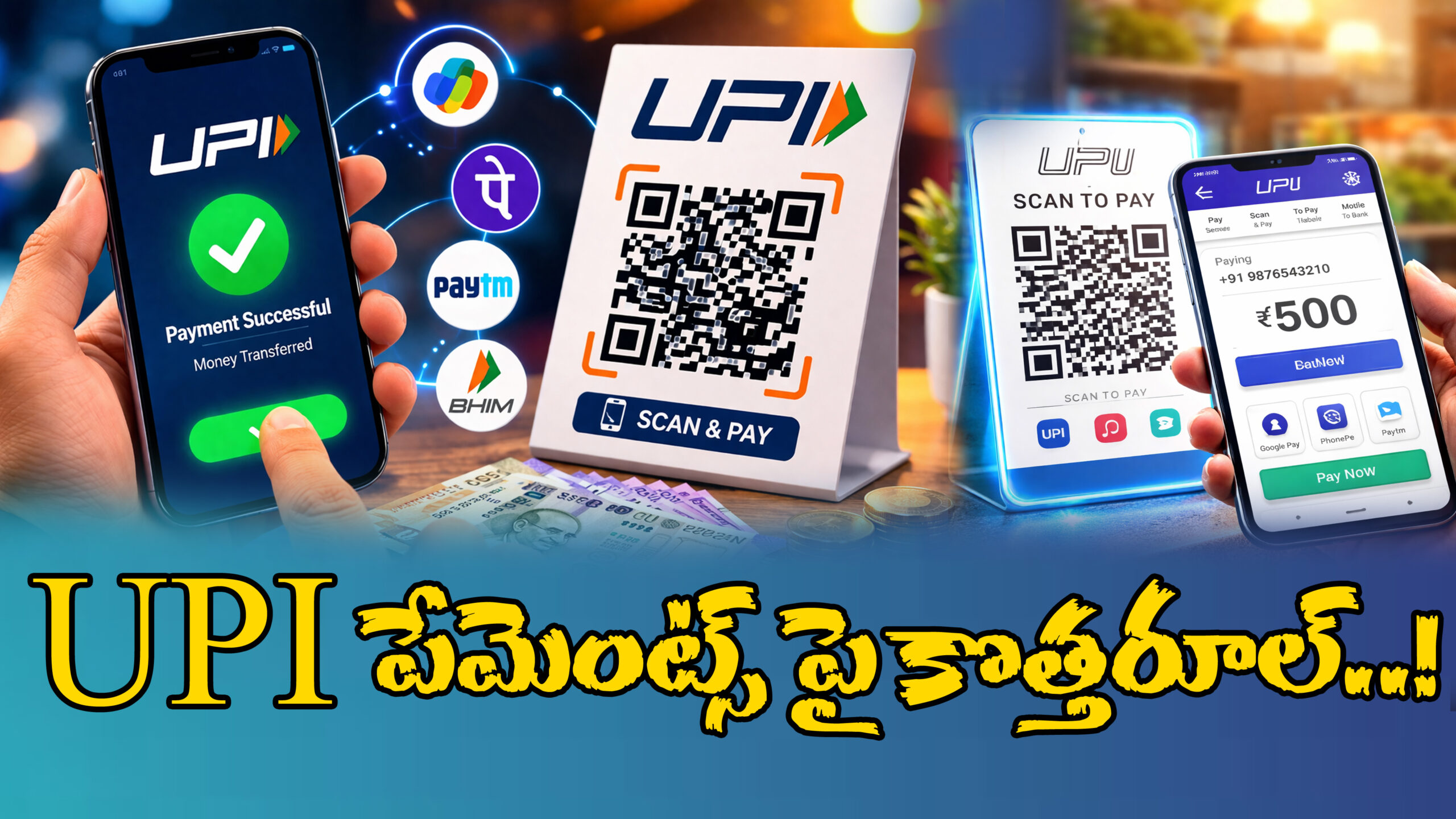 UPI పేమెంట్స్ పై కొత్త రూల్…|